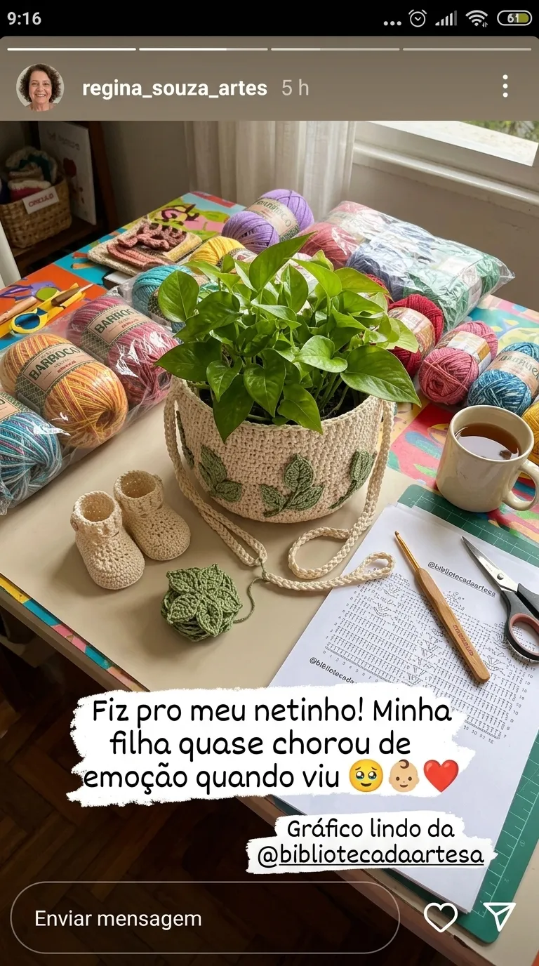 Customer testimonial about the Secret Crochet Library