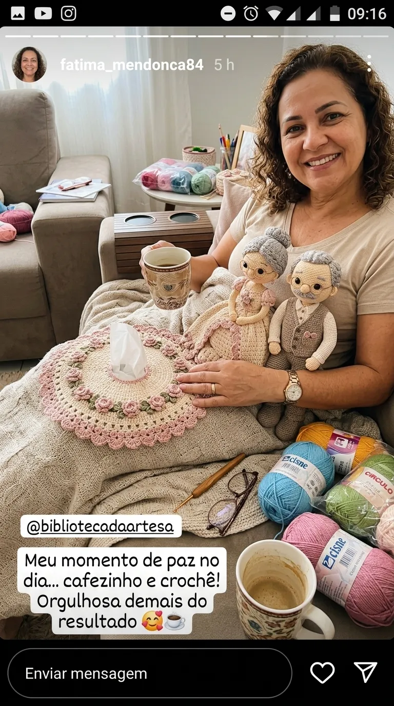 Customer testimonial about the Secret Crochet Library