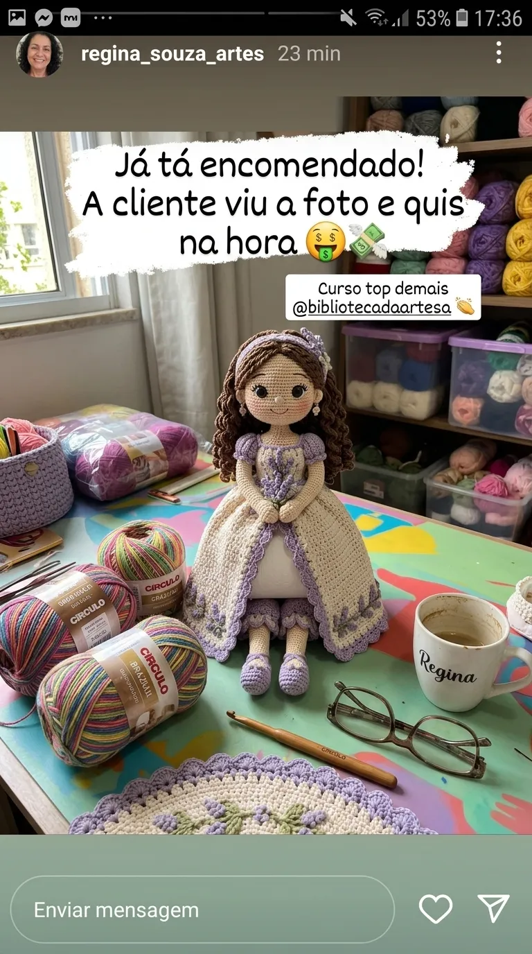Customer testimonial about the Secret Crochet Library