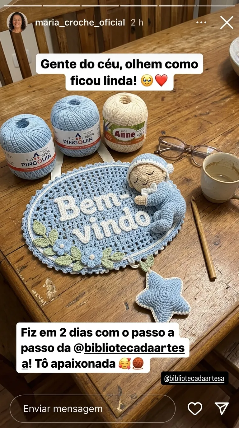 Customer testimonial about the Secret Crochet Library